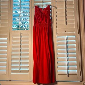 Christine’s Large red dress